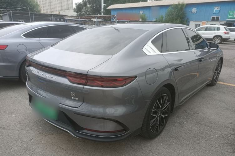 Used BYD Han 2023 EV Champion Edition 610KM All-Wheel-Drive Flagship Model Rear Right 45 Deg