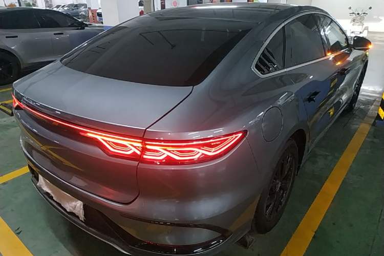 Used BYD Han 2023 DM-i Champion Edition 121KM Elite Model Rear Right 45 Deg