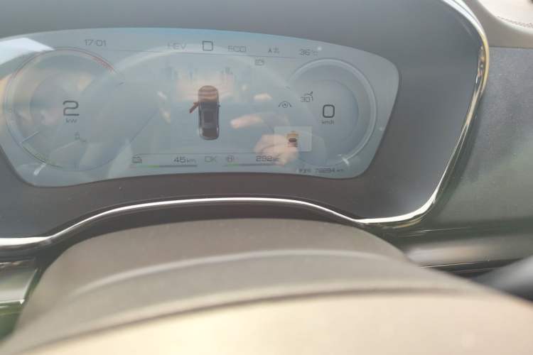 Used BYD Han 2023 DM-i Champion Edition 121KM Prestige Model Odometer Close Up