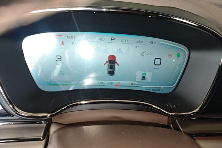 Used BYD Han 2023 DM-i Champion Edition 121KM Prestige Model Instrument Cluster