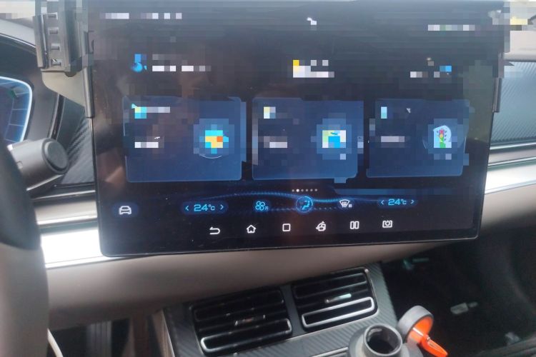 Used BYD Han 2023 EV Champion Edition 605KM Front-Drive Premium Model Audio And AC Panel