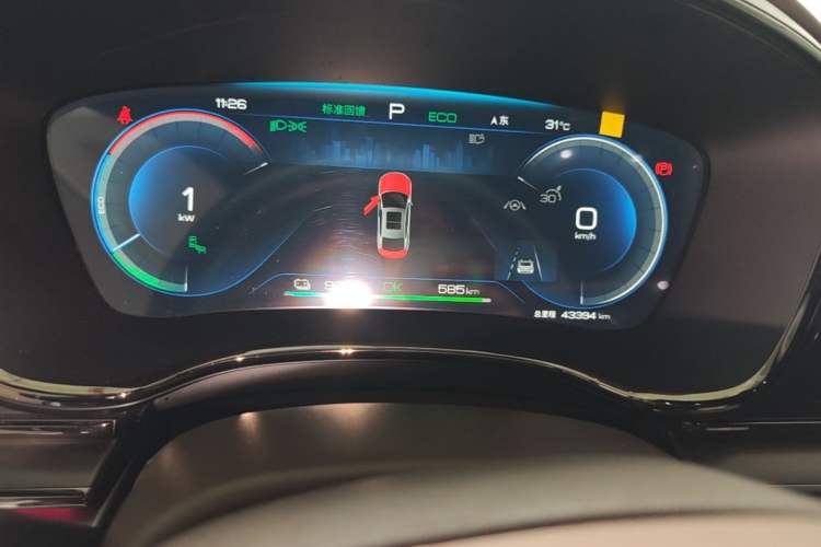 Used BYD Han 2023 EV Champion Edition 605KM Front-Drive Premium Model Instrument Cluster