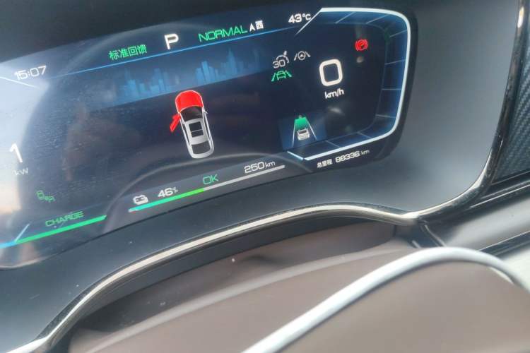 Used BYD Han 2023 EV Champion Edition 605KM Front-Drive Premium Model Odometer Close Up