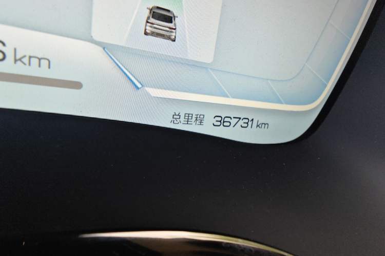 Used BYD Han 2023 EV Champion Edition 506KM Front-Wheel-Drive Premium Model Odometer Close Up