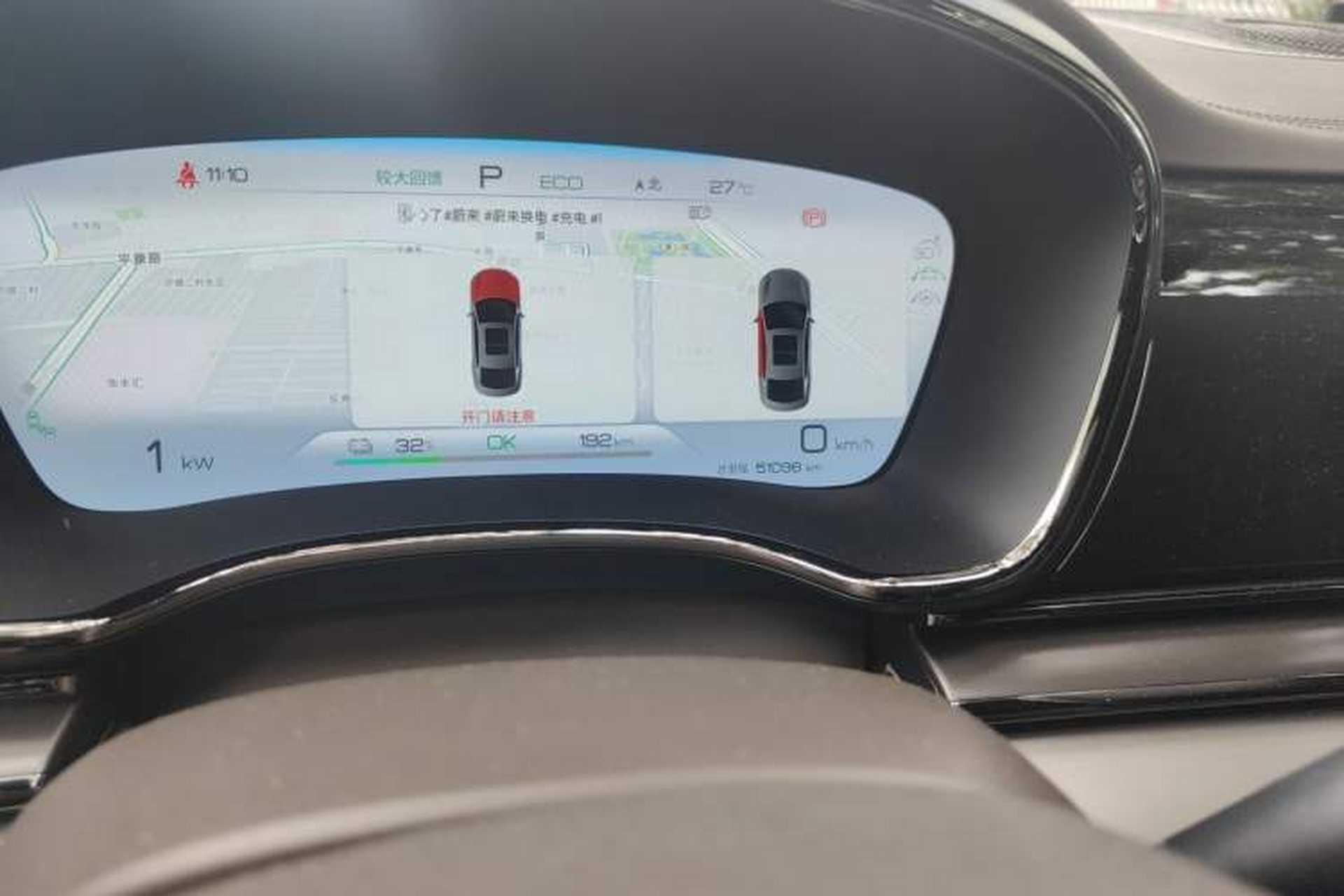 Used BYD Han 2023 EV Champion Edition 605KM Front-Drive Premium Model Odometer Close Up