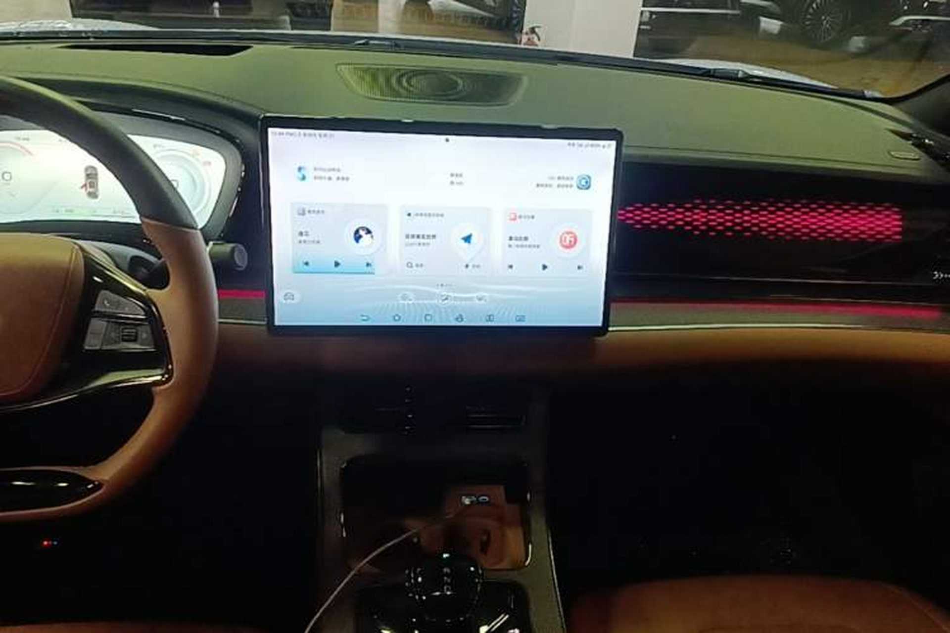 Used BYD Han 2023 EV Champion Edition 610KM All-Wheel-Drive Flagship Model Audio And AC Panel