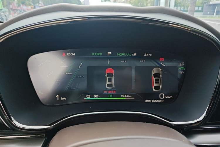 Used BYD Han 2023 EV Champion Edition 605KM Front-Drive Premium Model Instrument Cluster