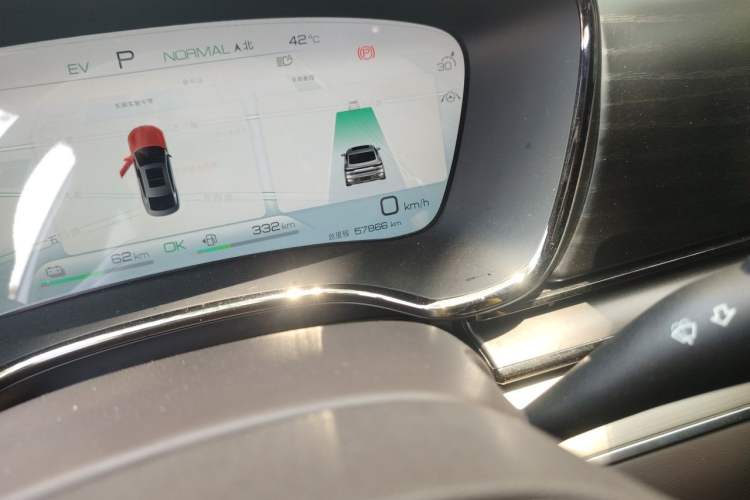 Used BYD Han 2023 DM-i Champion Edition 121KM Prestige Model Odometer Close Up