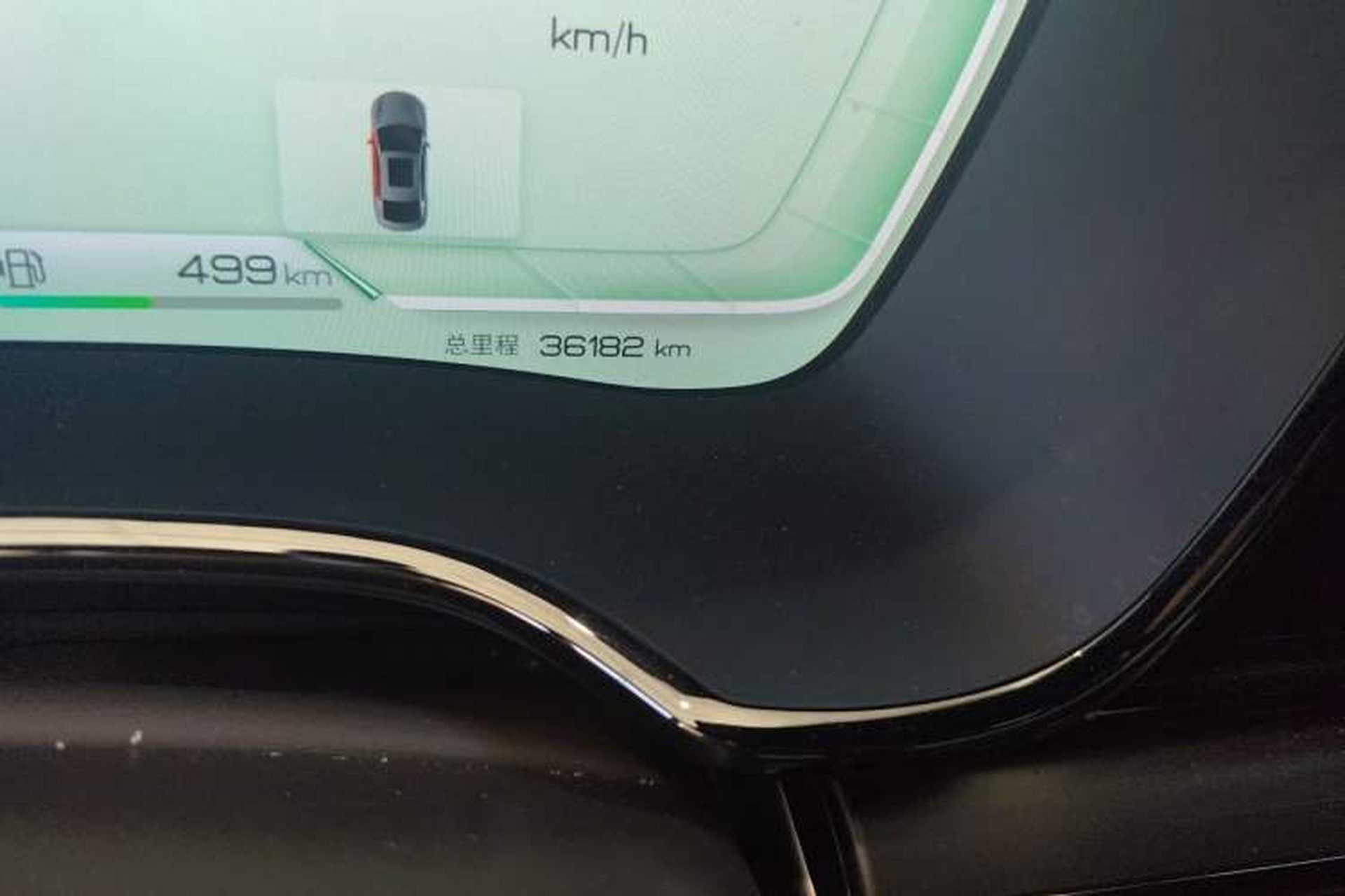 Used BYD Han 2023 DM-i Champion Edition 121KM Prestige Model Odometer Close Up