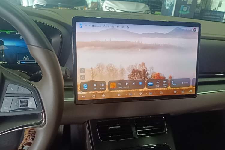 Used BYD Han 2024 DM-i Glory Edition 121KM Elite Model Audio And AC Panel