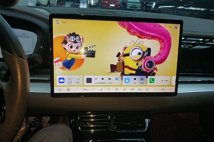 Used BYD Han 2024 DM-i Glory Edition 121KM Elite Model Audio And AC Panel