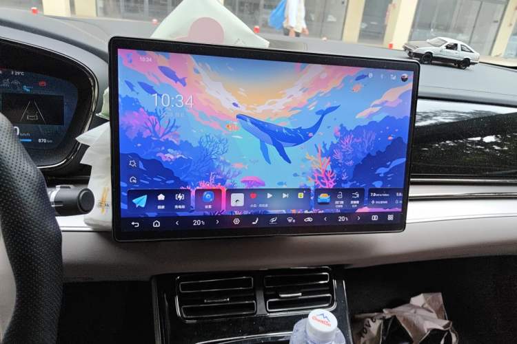 Used BYD Han 2024 DM-i Glory Edition 121KM Prestige Model Audio And AC Panel