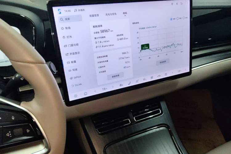 Used BYD Han 2024 DM-i Glory Edition 121KM Prestige Model Audio And AC Panel