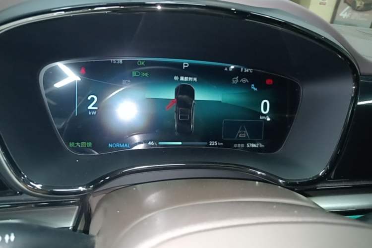 Used BYD Han 2024 EV Glory Edition 506KM Front-Wheel-Drive Premium Model Instrument Cluster