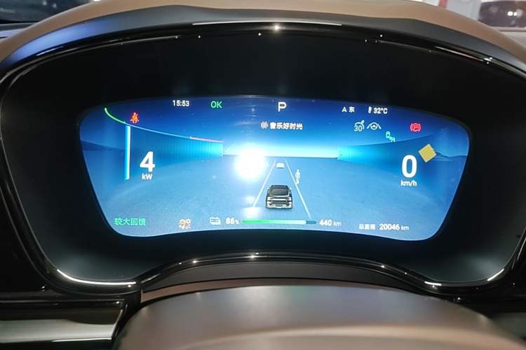 Used BYD Han 2024 EV Glory Edition 506KM Front-Wheel-Drive Premium Model Instrument Cluster