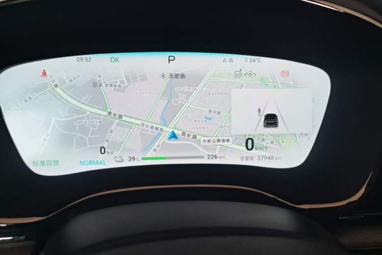 Used BYD Han 2024 EV Glory Edition 605KM Front-Wheel-Drive Premium Model Instrument Cluster