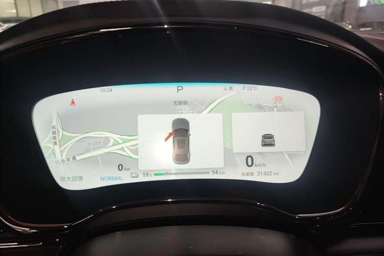 Used BYD Han 2024 EV Glory Edition 610 km All-Wheel Drive "Tian Shen Zhi Jia" Intelligent Driving Model Instrument Cluster