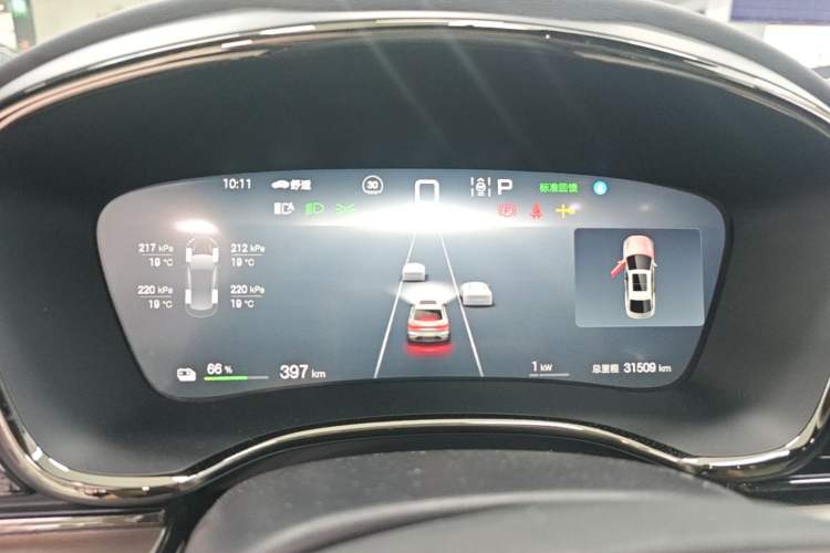 Used BYD Han 2024 EV Glory Edition 605KM Front-Wheel-Drive Premium Model Instrument Cluster
