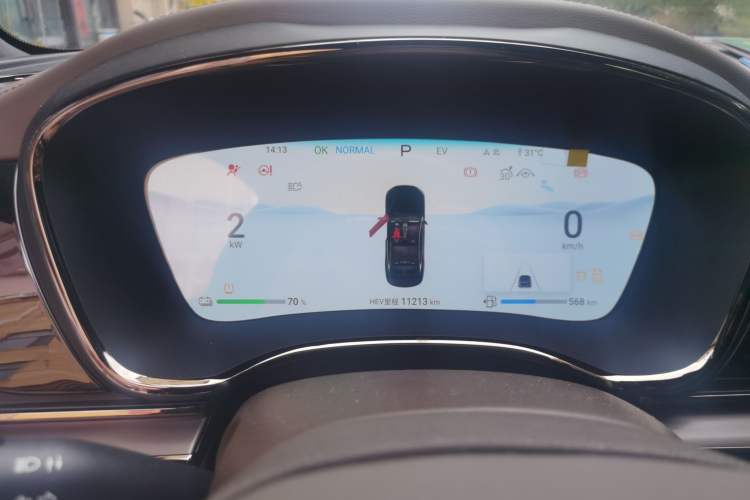 Used BYD Han 2024 DM-i Glory Edition 121KM Premium Model Instrument Cluster