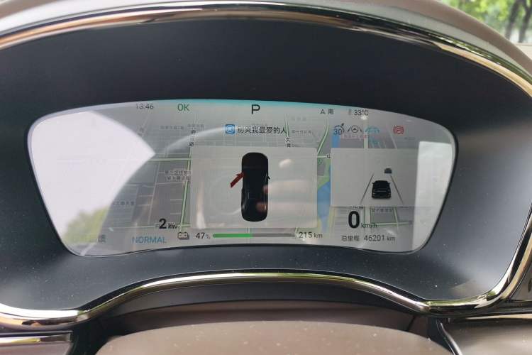 Used BYD Han 2024 EV Glory Edition 506KM Front-Wheel-Drive Premium Model Instrument Cluster