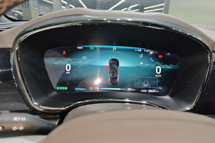 Used BYD Han 2024 EV Glory Edition 506KM Front-Wheel-Drive Premium Model Instrument Cluster