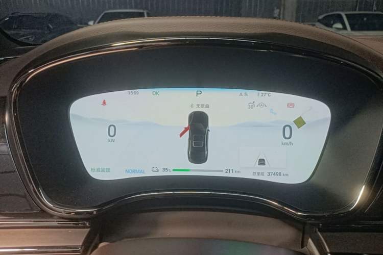 Used BYD Han 2024 EV Glory Edition 605KM Front-Wheel-Drive Premium Model Instrument Cluster