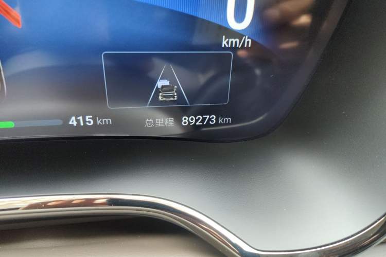 Used BYD Han 2024 EV Glory Edition 605KM Front-Wheel-Drive Premium Model Odometer Close Up