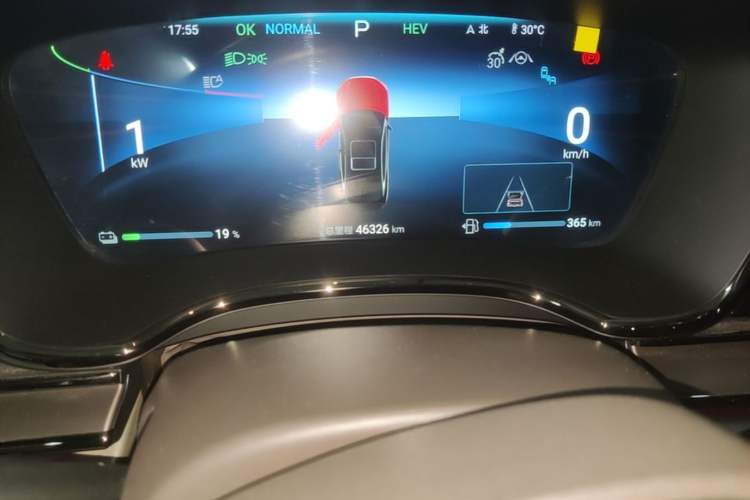 Used BYD Han 2024 DM-i Glory Edition 121KM Prestige Model Odometer Close Up