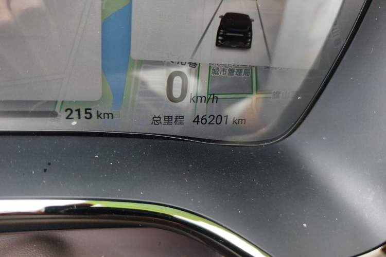 Used BYD Han 2024 EV Glory Edition 506KM Front-Wheel-Drive Premium Model Odometer Close Up