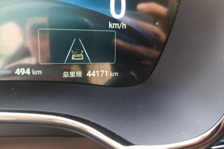 Used BYD Han 2024 EV Glory Edition 605KM Front-Wheel-Drive Premium Model Odometer Close Up