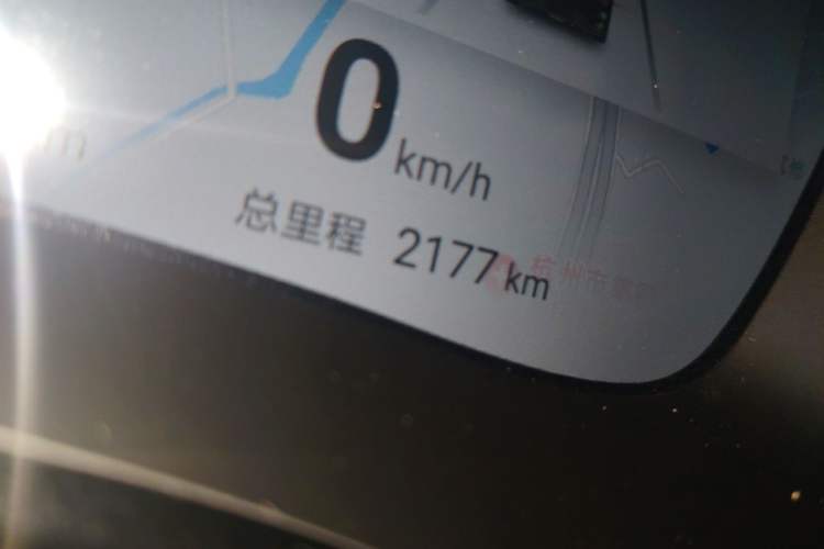 Used BYD Han 2024 EV Glory Edition 506KM Front-Wheel-Drive Premium Model Odometer Close Up