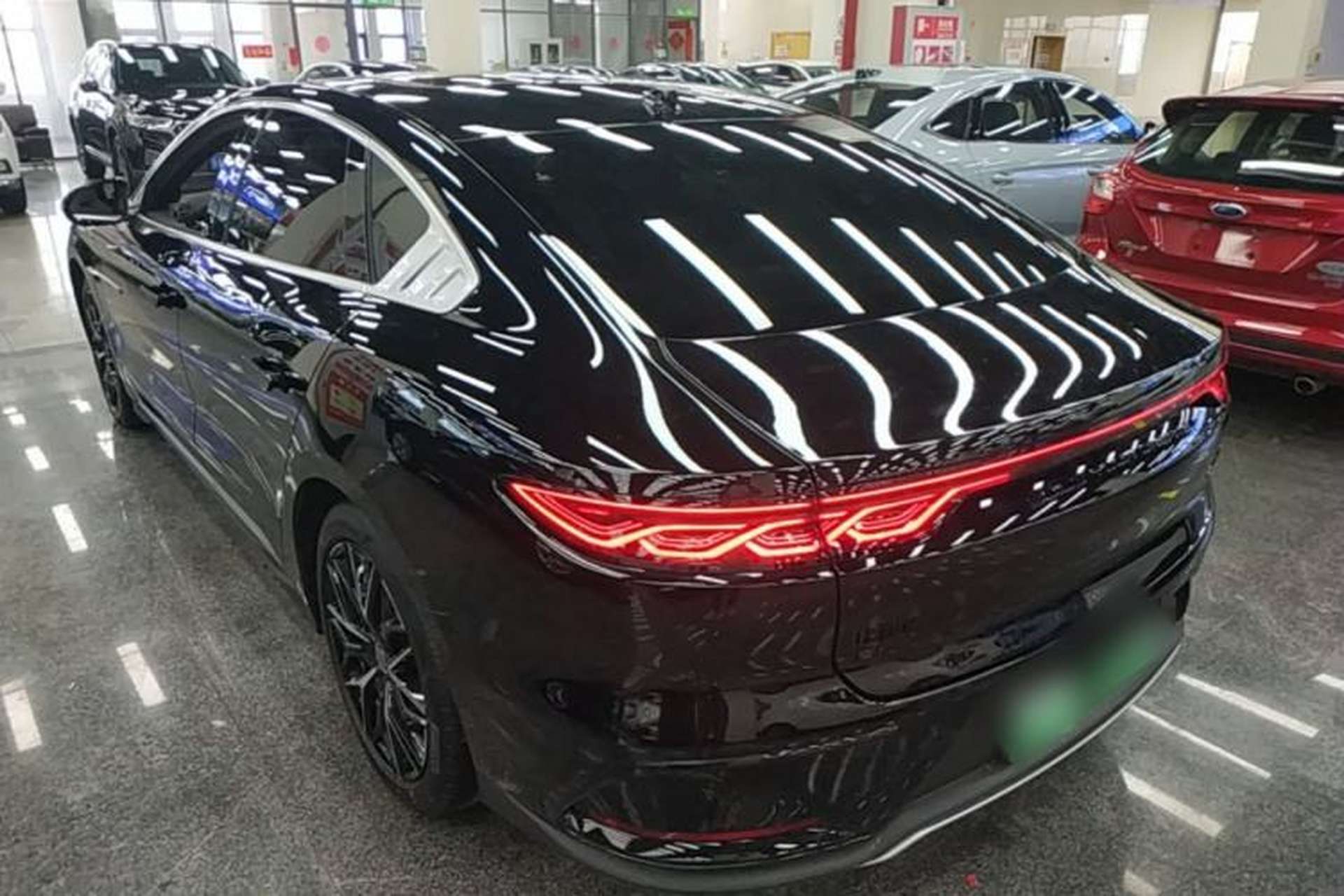 Used BYD Han 2024 EV Glory Edition 610 km All-Wheel Drive "Tian Shen Zhi Jia" Intelligent Driving Model Rear Left 45 Deg