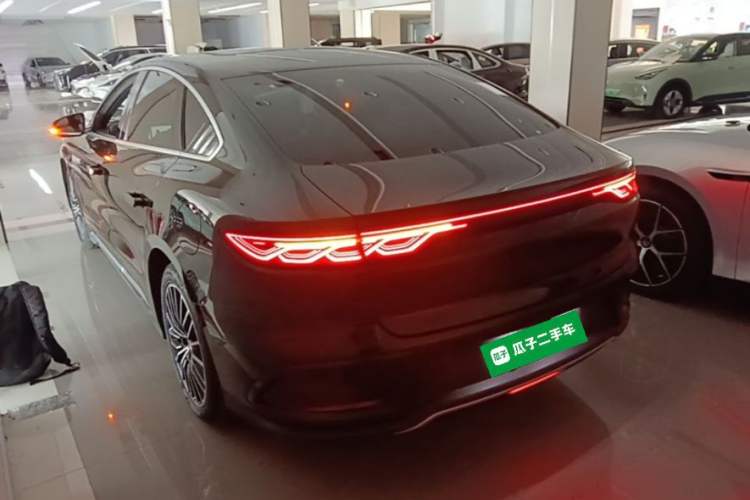 Used BYD Han 2024 DM-i Glory Edition 121KM Premium Model Rear Left 45 Deg