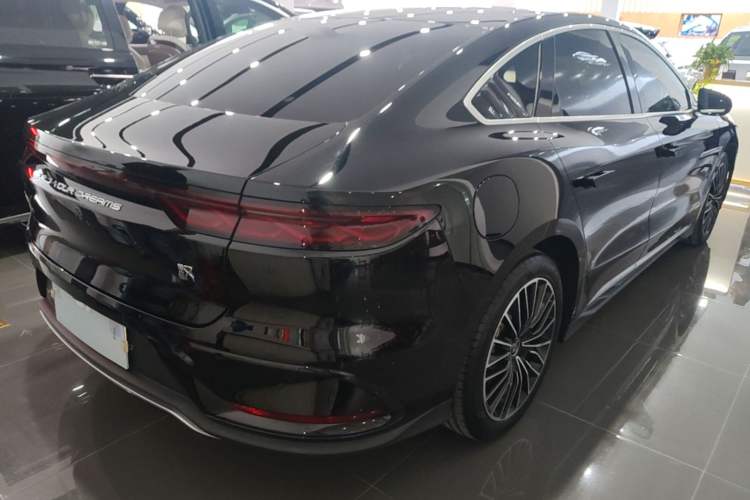 Used BYD Han 2024 DM-i Glory Edition 121KM Premium Model Rear Right 45 Deg