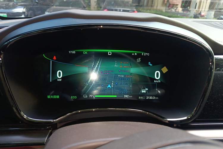 Used BYD Han 2024 EV Glory Edition 506KM Front-Wheel-Drive Premium Model Instrument Cluster