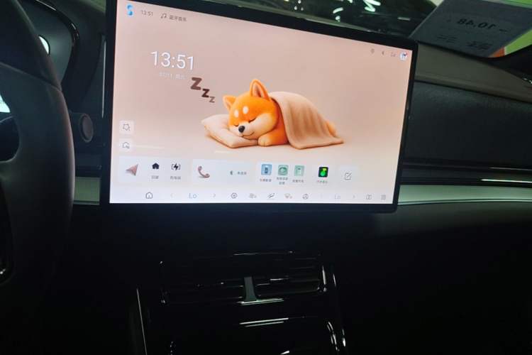 Used BYD Han 2024 DM-i Glory Edition 121KM Elite Model Audio And AC Panel