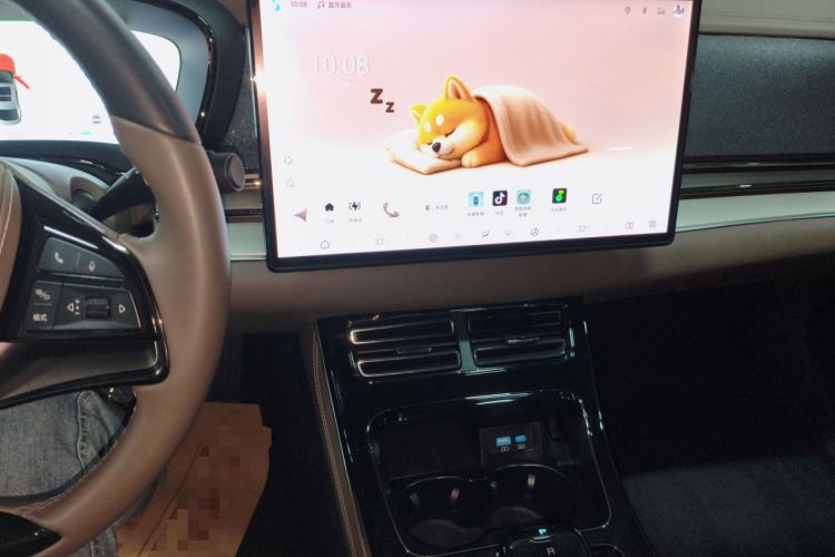 Used BYD Han 2024 DM-i Glory Edition 121KM Elite Model Audio And AC Panel