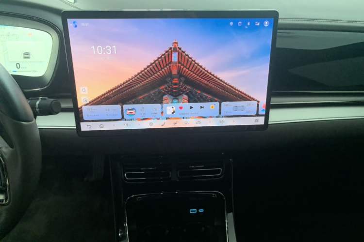 Used BYD Han 2024 DM-i Glory Edition 121KM Elite Model Audio And AC Panel