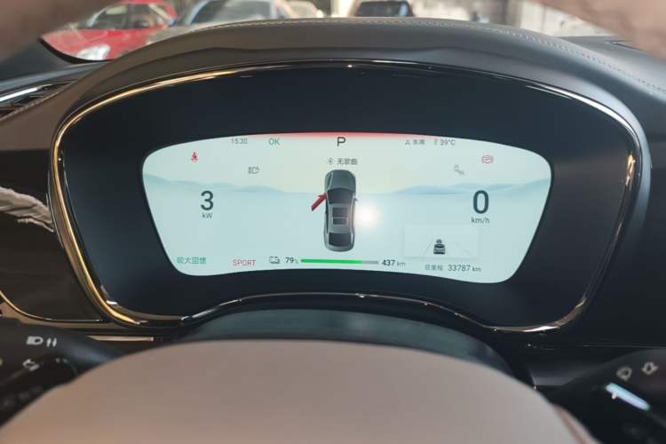 Used BYD Han 2024 EV Glory Edition 610 km All-Wheel Drive "Tian Shen Zhi Jia" Intelligent Driving Model Instrument Cluster