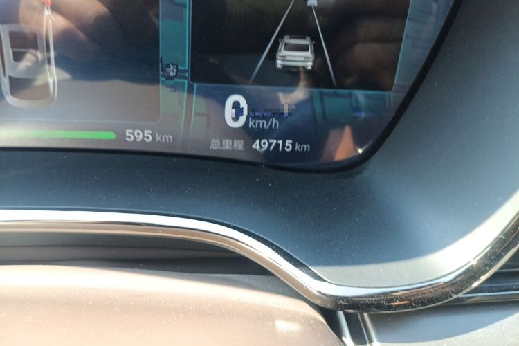 Used BYD Han 2024 EV Glory Edition 605KM Front-Wheel-Drive Premium Model Odometer Close Up