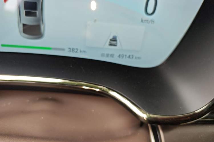 Used BYD Han 2024 EV Glory Edition 506KM Front-Wheel-Drive Premium Model Odometer Close Up