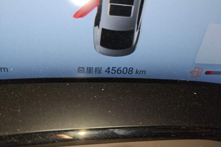 Used BYD Han 2024 DM-i Glory Edition 121KM Elite Model Odometer Close Up