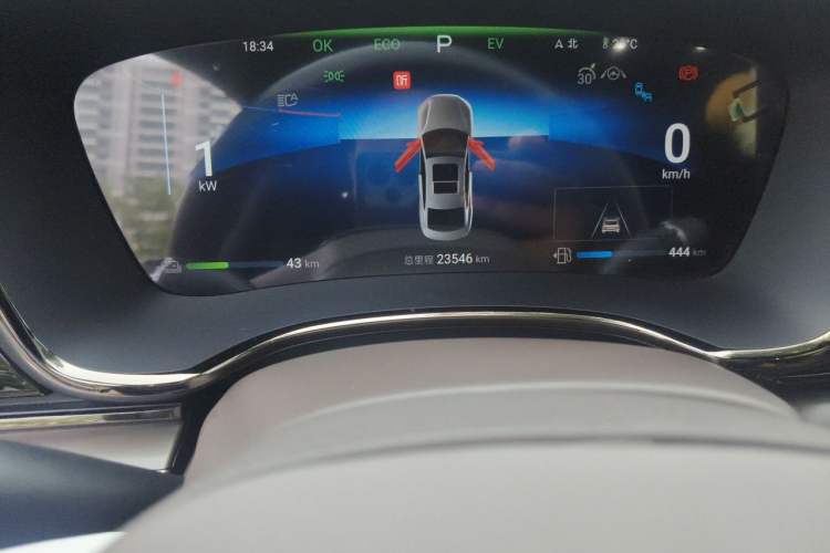 Used BYD Han 2024 DM-i Glory Edition 121KM Prestige Model Odometer Close Up