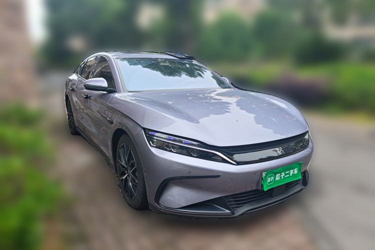 Used BYD Han 2024 EV Glory Edition 610 km All-Wheel Drive "Tian Shen Zhi Jia" Intelligent Driving Model Front Right 45 Deg