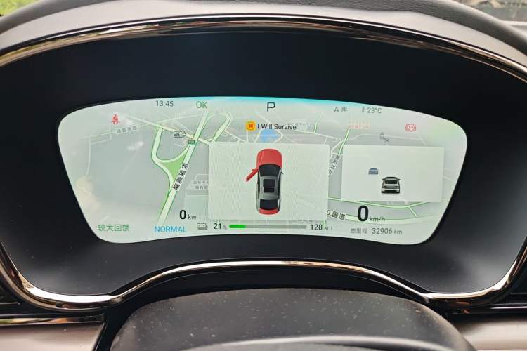 Used BYD Han 2024 EV Glory Edition 610 km All-Wheel Drive "Tian Shen Zhi Jia" Intelligent Driving Model Instrument Cluster