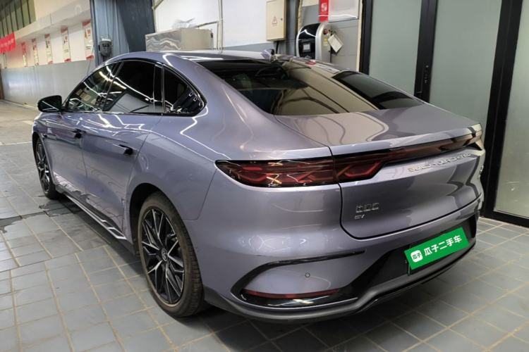 Used BYD Han 2024 EV Glory Edition 610 km All-Wheel Drive "Tian Shen Zhi Jia" Intelligent Driving Model Rear Left 45 Deg