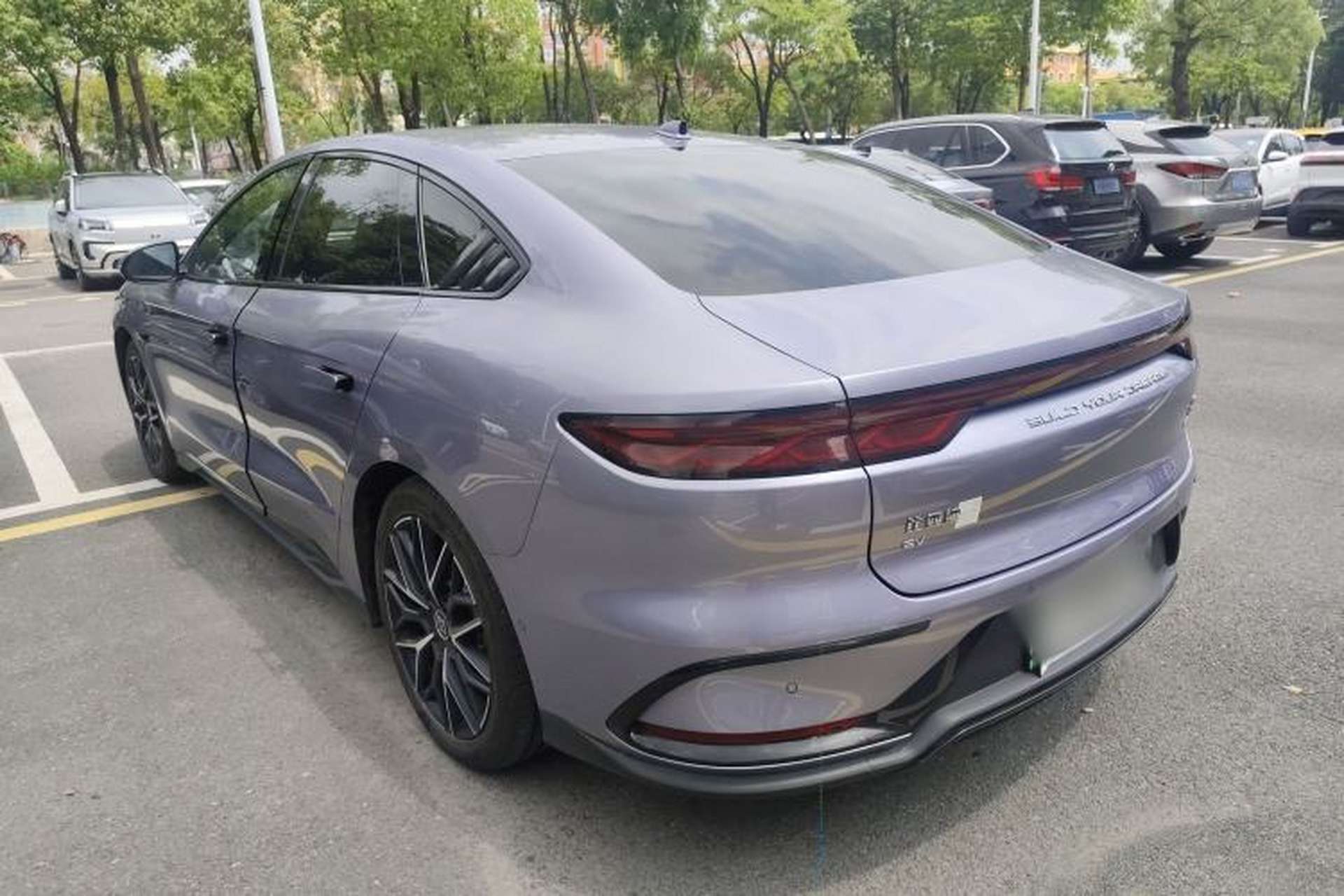 Used BYD Han 2024 EV Glory Edition 610 km All-Wheel Drive "Tian Shen Zhi Jia" Intelligent Driving Model Rear Left 45 Deg