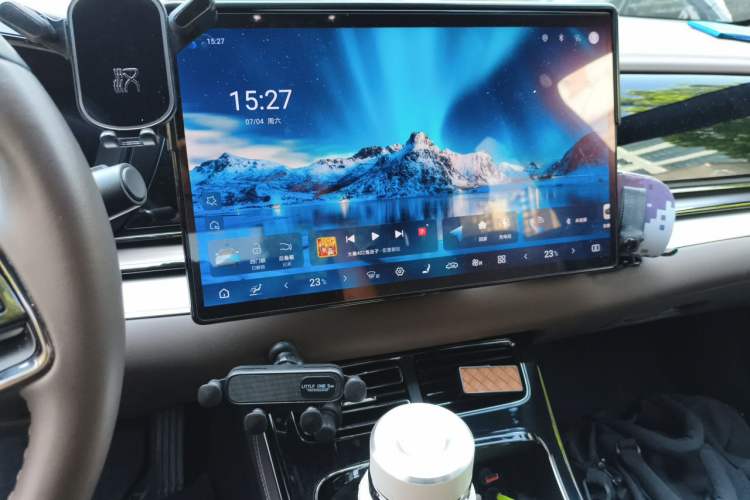 Used BYD Han 2024 DM-i Glory Edition 121KM Elite Model Audio And AC Panel