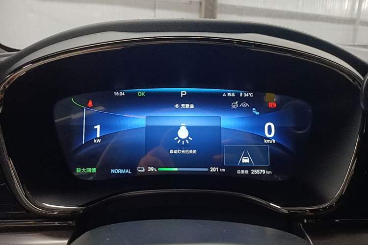Used BYD Han 2024 EV Glory Edition 605KM Front-Wheel-Drive Premium Model Instrument Cluster