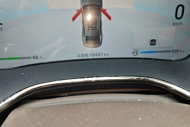 Used BYD Han 2024 DM-i Glory Edition 121KM Prestige Model Odometer Close Up